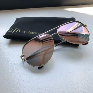 Desi Perkins x Quay ‘High Key’ sunglasses aviator